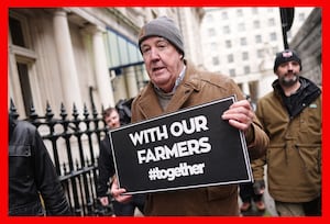 Jeremy Clarkson joins the farmers' protest