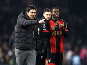 Bournemouth manager Andoni Iraola and Dango Ouattara