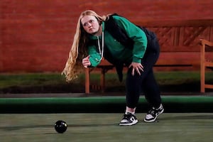 In full flow - Emily Redden of Allscott Dynamos in action at the club’s winter league