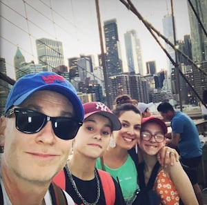 The Griffiths family in the Big Apple last year