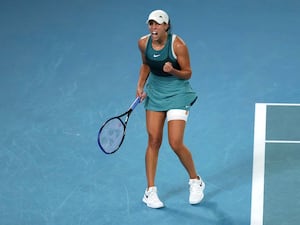 Madison Keys celebrates