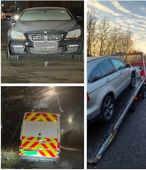 Police said the vehicles had been seized from Stafford Park in Telford.