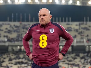 England manager Lee Carsley before the Nations League match against Greece in Athens