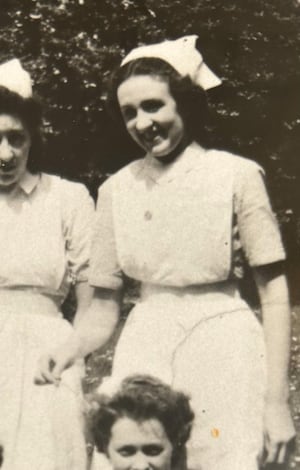 Irene Wilkinson in her nurse's uniform