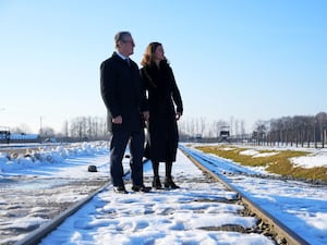 Prime Minister Sir Keir Starmer and his wife Lady Victoria visit the Memorial and Museum Auschwitz-Birkenau, a former German Nazi concentration and extermination camp