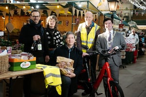 Shrewsbury Market Hall customers can now benefit from a free cycle home delivery service