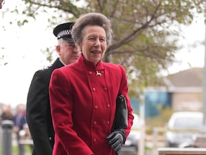 The Princess Royal arrives to officially open the Gull Wing Bridge in Lowestoft, Suffolk