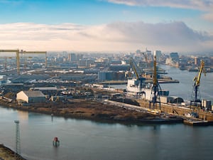 A general view of Belfast Harbour from the air