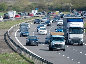 Motorway traffic on the M5