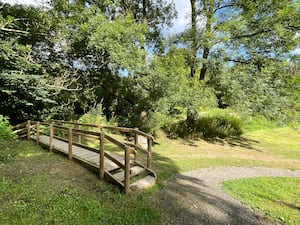 One of the new paths created at the Offa’s Dyke Park in Knighton.