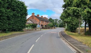 A village scene published with Telford & Wrekin Council consultation documents to support proposals for a traffic calming scheme in Roden