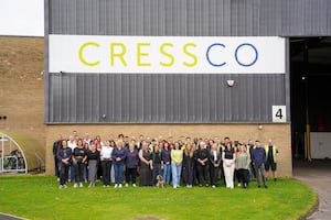 Some of the Cress Co team outside their Dunfermline warehouse