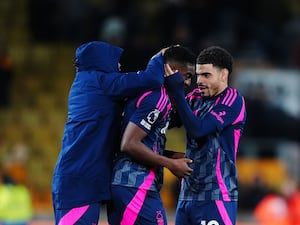 Nottingham Forest celebrate a win