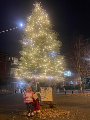 Last year's Christmas lights switch-on in Craven Arms