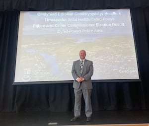 Dafydd Llewelyn has been re-elected as Police and Crime Commissioner for Dyfed-Powys. Picture: Ceredigion County Council.