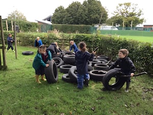 Pupils at Sir Alexander Fleming Primary School in Telford 