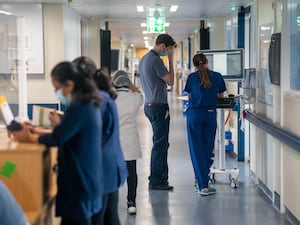 Staff on a hospital ward