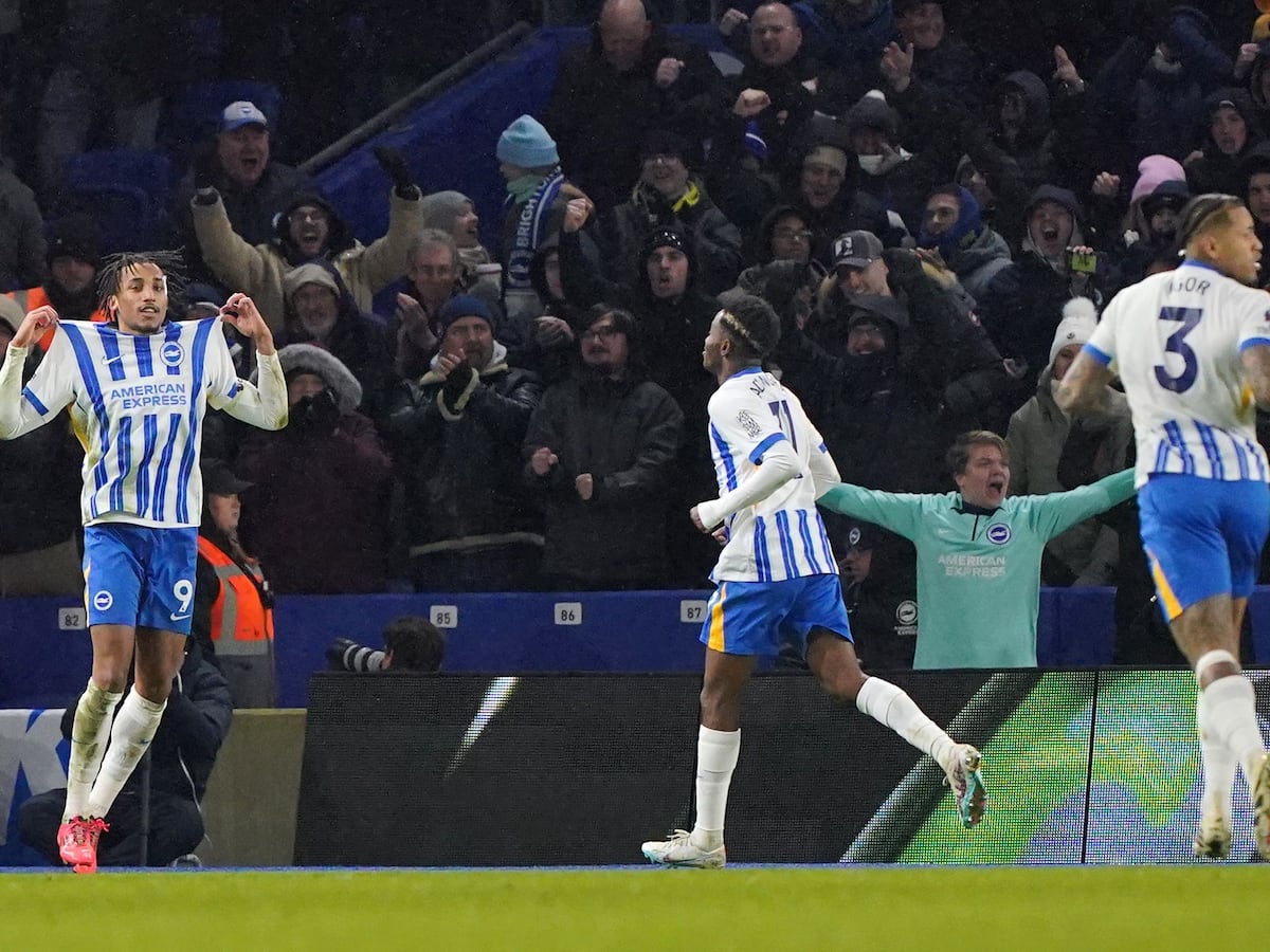 Joao Pedro dents Arsenal title hopes as Brighton earn a point