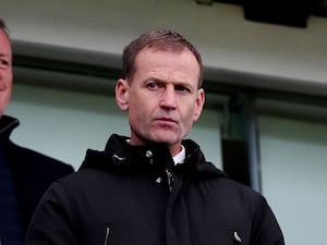 Manchester United sporting director Dan Ashworth looks on from the stands