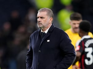 Ange Postecoglou looks deep in thought