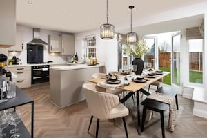 B&DWM - Kitchen dining room inside David Wilson Homes' Shropshire development