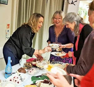 Great puddings at our New Year party