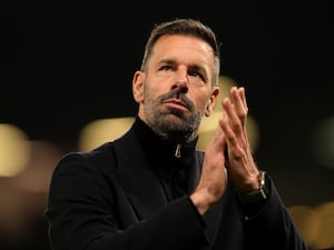 Ruud van Nistelrooy applauds supporters