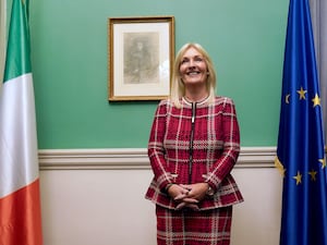 Independent TD Verona Murphy in her office at Leinster House, Dublin, after she was elected as the new Ceann Comhairle