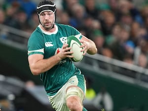 Caelan Doris claimed the second of Ireland's three tries against Australia