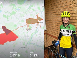 Cyclist Rebecca Laurel smiling