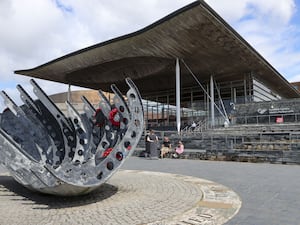 Exterior view of the Welsh Parliament building