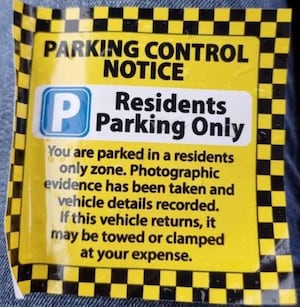 The parking notice that is available online. Picture: West Mercia Police. 