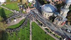 Remembrance Sunday in Shrewsbury. Picture: Drones-z.