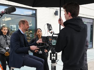 Royal visit to London Screen Academy