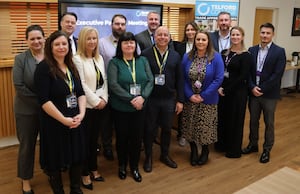 The Learning Community Trust delegation with members of the Telford College team