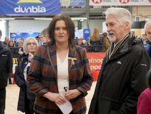 Deputy First Minister Huw Irranca-Davies with Chair of Council Nicola Davies at the Royal Welsh Winter Fair. (Image: Andy Compton)