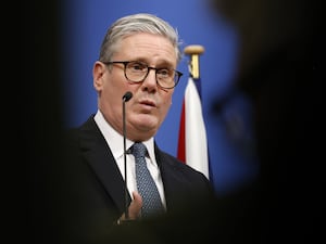 Prime Minister Sir Keir Starmer speaking at a press conference (PA)