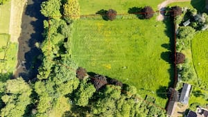 The 1.74 acre plot of land for sale. Picture: Rightmove and Knight Frank