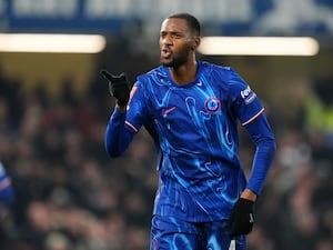 Tosin Adarabioyo celebrates the third goal