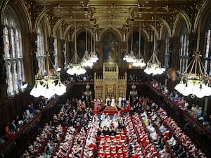 View of the House of Lords chamber