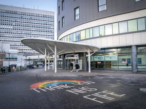 Main entrance to the NHS Fife Victoria Hospital in Kirkcaldy