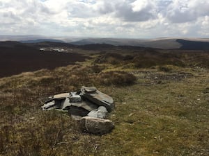 The site in Rhayader where the World War 2 bomber crashed in December 1944