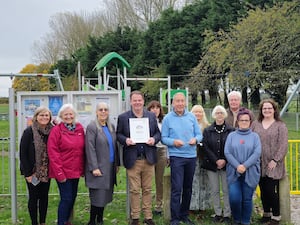 Childs Ercall residents with their award