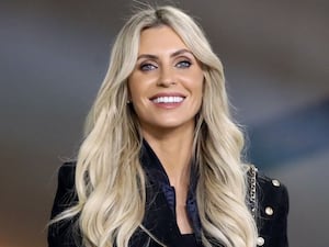 Claudine Keane smiles in the stands at the Aviva Stadium ahead of a Euro 2020 qualifier against Georgia