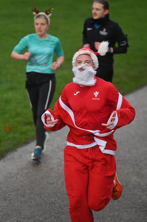 The Christmas Parkrun in Shrewsbury was a record-breaker