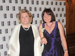 Award winner Lisa Salmon with Barbara Taylor Bradford in 2009