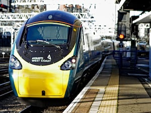 An Avanti West Coast train leaves London Euston station