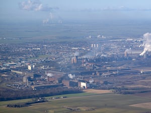 A general view of British Steel's Scunthorpe plant