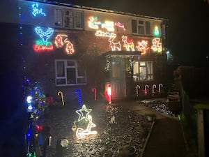 About ten houses have switched their amazing collections of lights and decorations on.