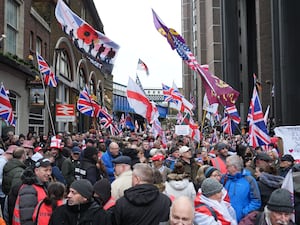 People taking part in a protest